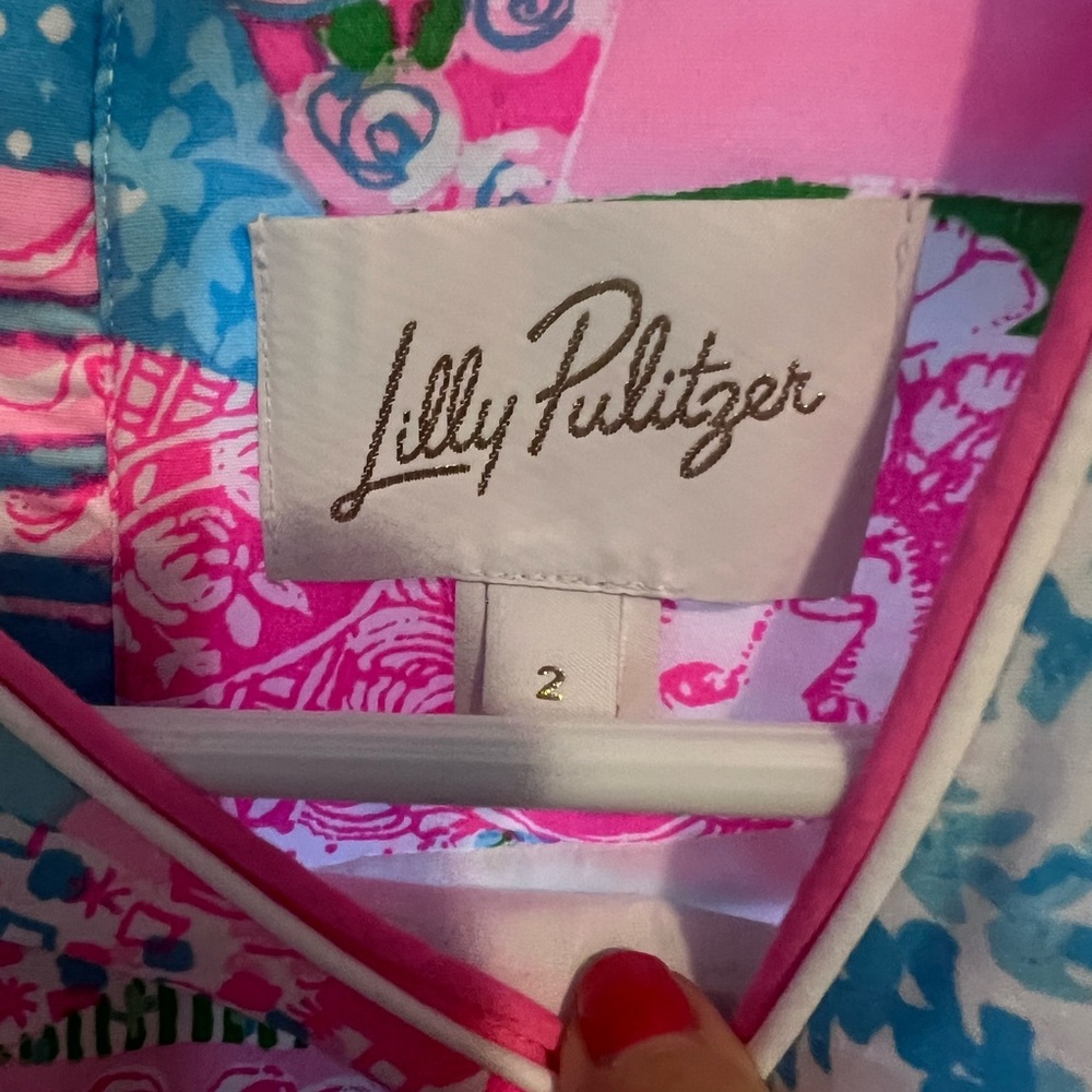 Lily Pulitzer Ettie Shift dress size 2 - Picture 3 of 3